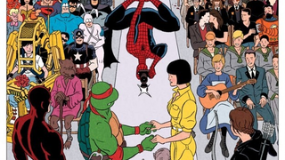 <em>Tintin</em>-inspired wedding invitation features a slew of fictional guests